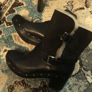 Ugg Chunky Heeled Boots size 10 NWT